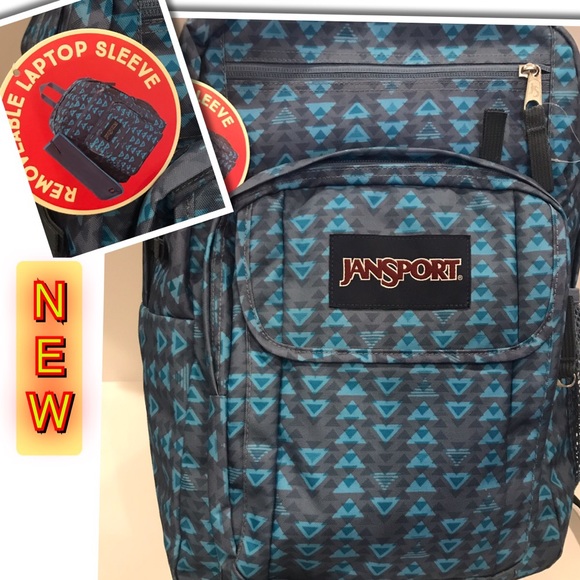 jansport backpack with many pockets